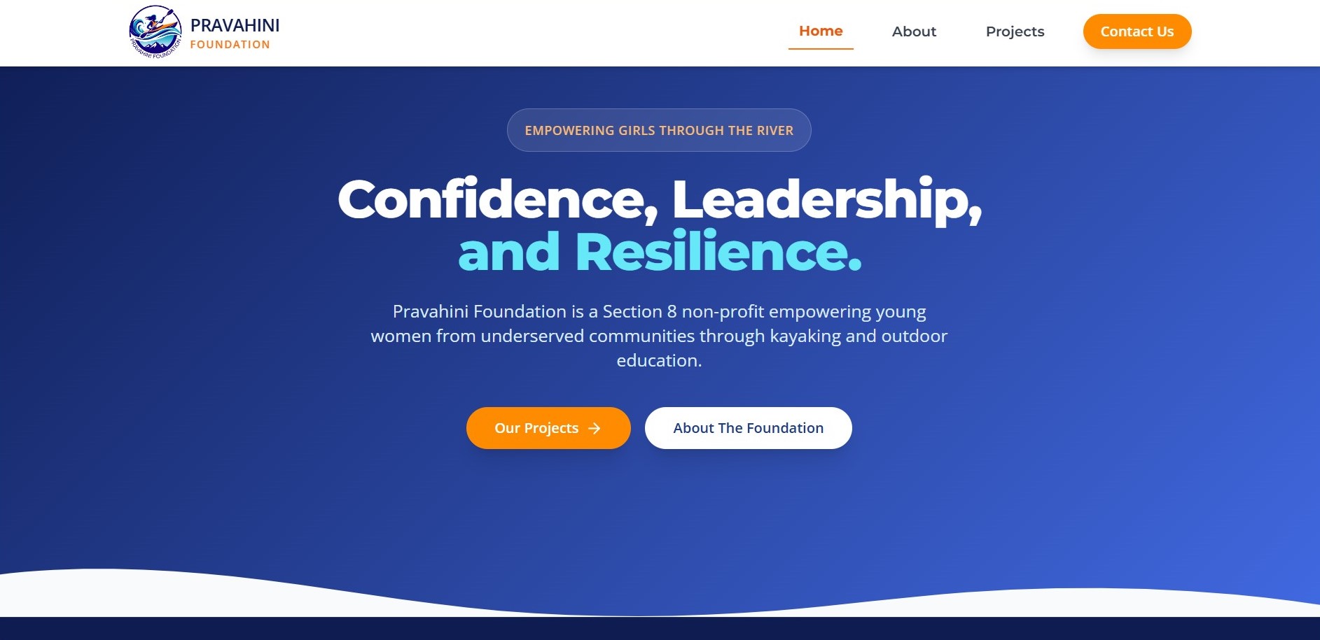 Pravahini Foundation Website